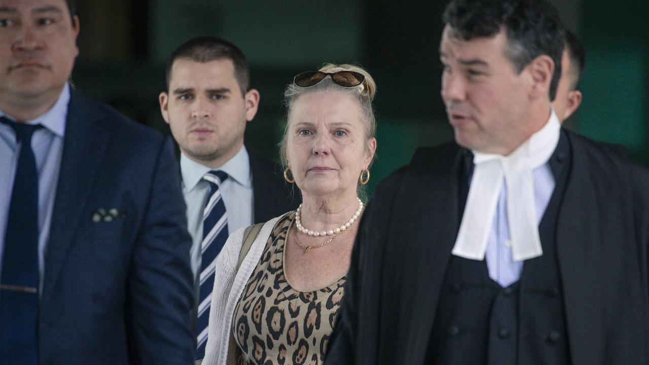 Yolanda Borucki leaves Brisbanes Magistrates Court. Picture: Glenn Campbell